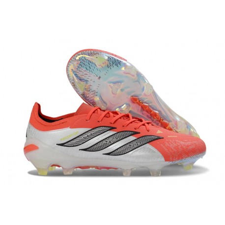 adidas Predator 26 L Elite FG Soccer Boots Red White Black