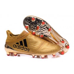 adidas X 16+ Purechaos FG News 2016 Soccer Shoes Gold Black