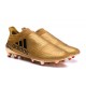 adidas X 16+ Purechaos FG News 2016 Soccer Shoes Gold Black