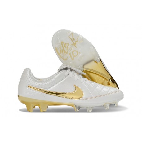 Nike Tiempo Maestro Elite FG Boots White Gold