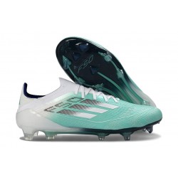 New adidas F50 Elite FG Football Cleats Green White Silver
