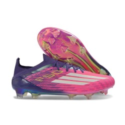 New adidas F50 Elite FG Football Cleats Pink Purple White