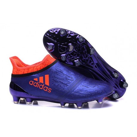 adidas X 16+ Purechaos FG News 2016 Soccer Shoes Purple Orange