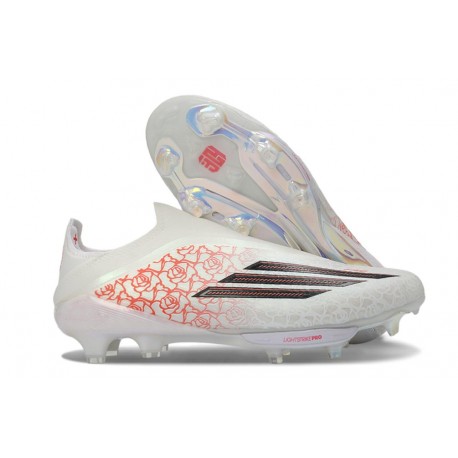 New adidas F50+ FG Laceless Lamie Yamal Ftwr White Core Black Lucid Red