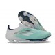 New adidas F50+ FG Laceless Football Boots Green White Silver