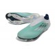 New adidas F50+ FG Laceless Football Boots Green White Silver
