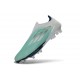 New adidas F50+ FG Laceless Football Boots Green White Silver