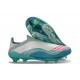 New adidas F50+ FG Laceless X Messi Ftwr White Lucid Pink Flash Aqua