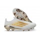 New adidas F50+ FG Laceless Football Boots White Golden