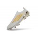 New adidas F50+ FG Laceless Football Boots White Golden