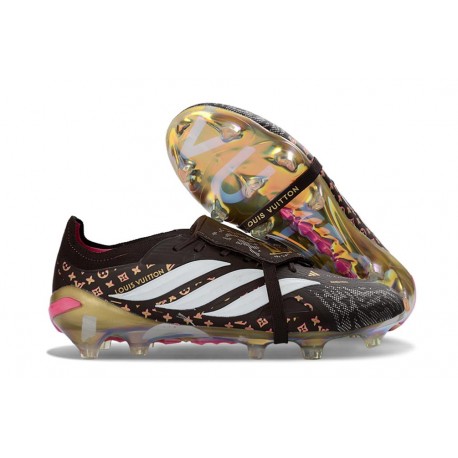 adidas Predator 26 Elite Tongue FG Boots Black Golden White