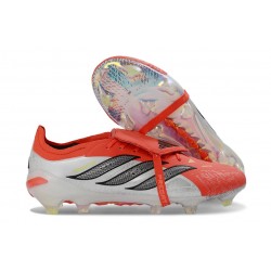 adidas Predator 26 Elite Tongue FG Lucid Red Core Black White