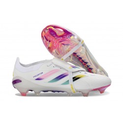 adidas Predator 26 Elite Tongue FG Boots White Pink