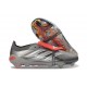 adidas Predator 26 Elite Tongue FG Boots Iron Met. Ftwr White Lucid Red