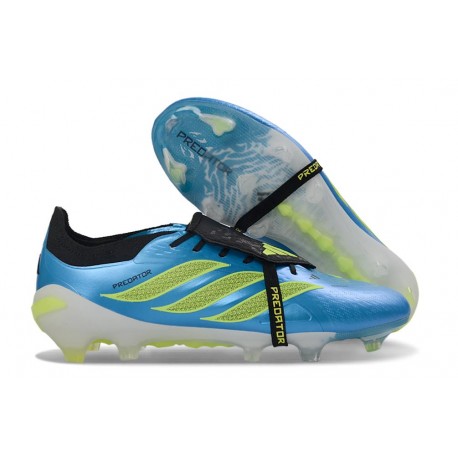 adidas Predator 26 Elite Tongue FG Boots Blue Solar Yellow