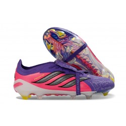 adidas Predator 26 Elite Tongue FG Boots Purple Pink