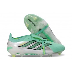 adidas Predator 26 Elite Tongue FG Boots Green Silver