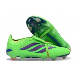 adidas Predator 26 Elite Tongue FG Boots Green Purple