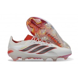adidas Predator 26 L Elite FG Soccer Boots White Red Black
