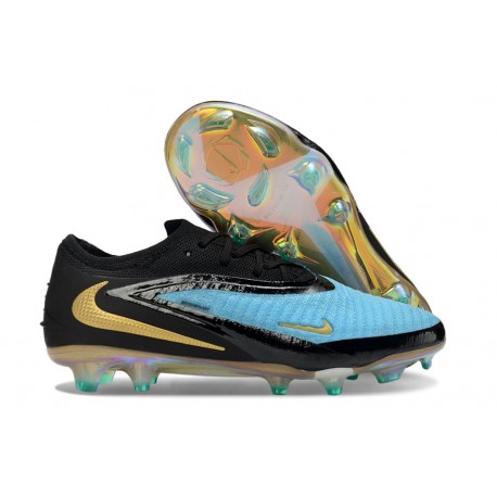 Nike Phantom 6 Low Elite FG Football Boot Blue Black Gold