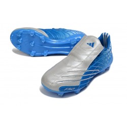 adidas F50 Spider Elite FG Boot Bluebird Silver Metallic Ftw White
