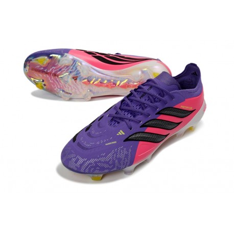 adidas Predator 26 L Elite FG Soccer Boots Purple Pink Black