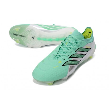 adidas Predator 26 L Elite FG Soccer Boots Green Silver