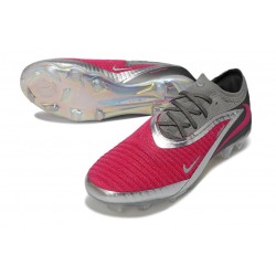 Nike Phantom 6 Low Elite FG Football Boot Red Silver Gray
