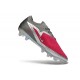 Nike Phantom 6 Low Elite FG Football Boot Red Silver Gray