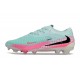Nike Phantom 6 Low Elite FG Football Boot Pistachio Frost Pink Black