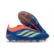 adidas Predator 26 Laceless Elite FG Firm Ground Shoes Blue Yellow Orange