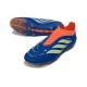 adidas Predator 26 Laceless Elite FG Firm Ground Shoes Blue Yellow Orange