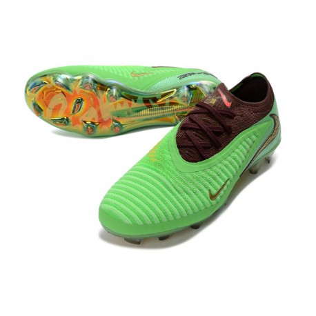 Nike Phantom 6 Low Elite FG Football Boot Green Gold