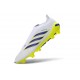adidas Predator 26 Laceless Elite FG Firm Ground Shoes White Blue Yellow