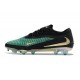 Nike Phantom 6 Low Elite FG Football Boot Green Black Golden