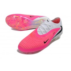 Nike Phantom 6 Low Elite FG Football Boot Pink White Black