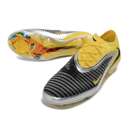 Nike Phantom 6 Low Elite FG Football Boot Yellow Black Silver