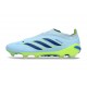 adidas Predator 26 Laceless Elite FG Crystal Sky Ray Blue Team Solar Yellow
