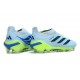 adidas Predator 26 Laceless Elite FG Crystal Sky Ray Blue Team Solar Yellow