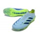 adidas Predator 26 Laceless Elite FG Crystal Sky Ray Blue Team Solar Yellow