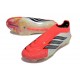 adidas Predator 26 Laceless Elite FG Lucid Red Core Black Ftwr White