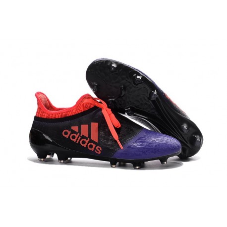 adidas X 16+ Purechaos FG News 2016 Soccer Shoes Black Purple Red