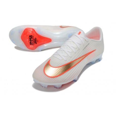 New Nike Mercurial Vapor 17 Elite FG Cleats White Gold Orange