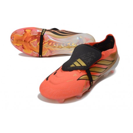 adidas Predator 26 Elite Tongue FG Boots Orange Black Gold
