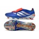 adidas Predator Elite FT FG Soccer Cleats Blue Silver Red