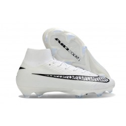 Nike Air Zoom Mercurial Superfly 10 Elite FG White Black