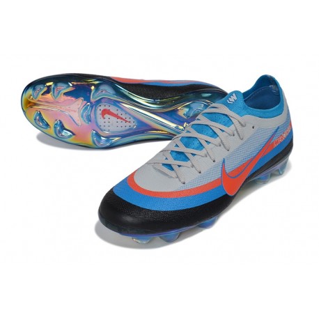 Nike Mercurial Vapor 17 Elite FG Soccer Shoes Blue Gray Crimson