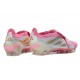 New adidas Predator Elite Tongue FG Shoes Pink White Silver