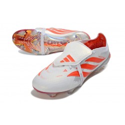 New adidas Predator Elite Tongue FG Shoes White Crimson