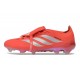 New adidas Predator Elite Tongue FG Shoes Crimson Silver